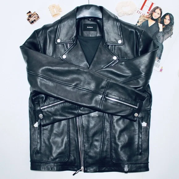 RUDSAK Leather Motto Biker Jacket - Picture 4 of 6